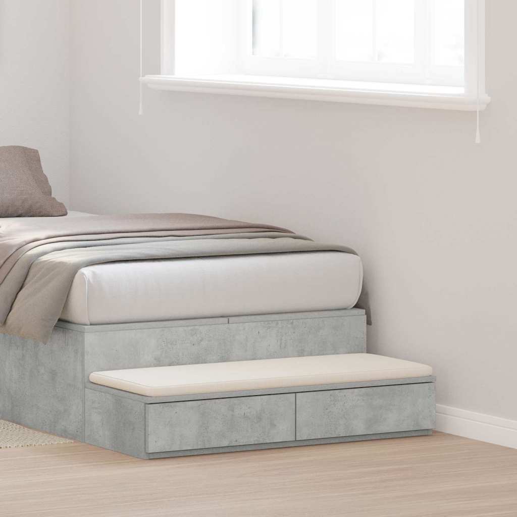 Cassetti per letto Grigio cemento 100 x 36.5 x 16.5 cm 866910
