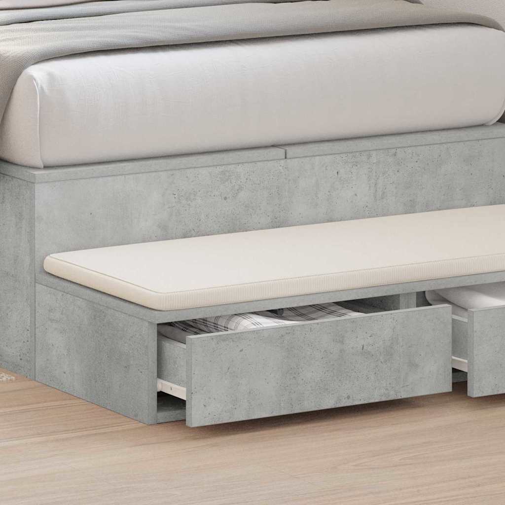 Cassetti per letto Grigio cemento 100 x 36.5 x 16.5 cm 866910