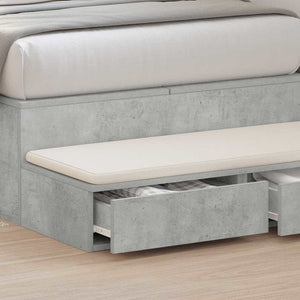 Cassetti per letto Grigio cemento 100 x 36.5 x 16.5 cm 866910