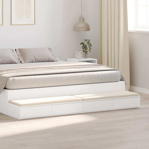 Cassetti per letto con cassetto Bianco 200 x 36.5 x 16.5 cm 866915