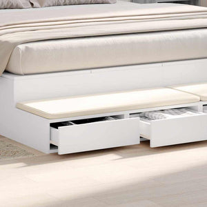 Cassetti per letto con cassetto Bianco 200 x 36.5 x 16.5 cm 866915