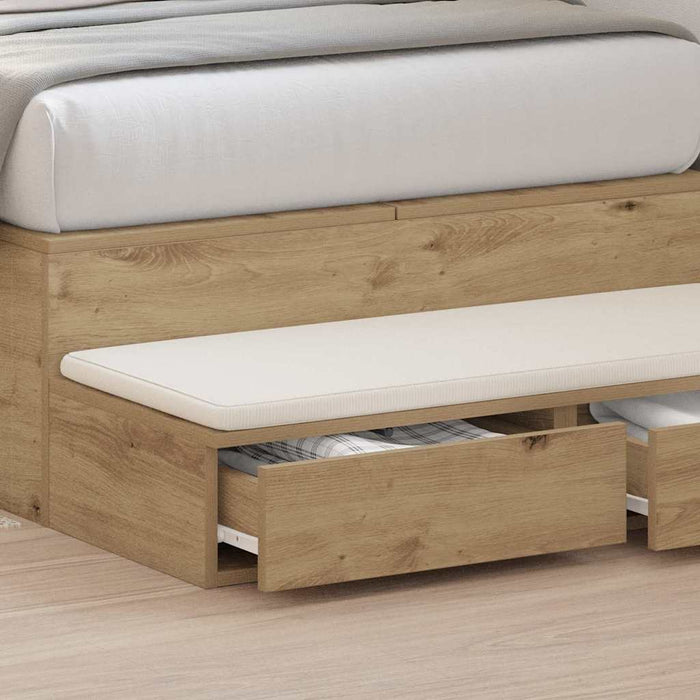 Cassetti per letto rovere artigianale 80 x 36.5 x 16.5 cm 866930
