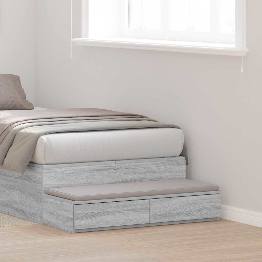 Cassetti per letto Grigio sonoma 90 x 36.5 x 16.5 cm 866936