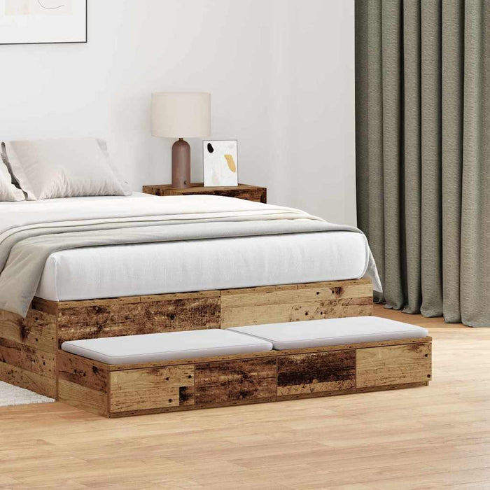 Cassetti per letto Legno vecchio 120 x 36.5 x 16.5 cm 866945