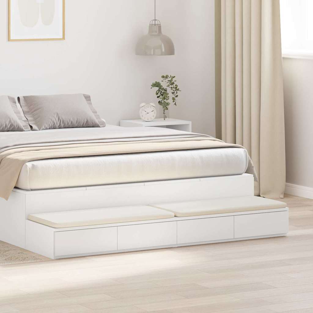 Cassetti per letto con cassetto Bianco 150 x 36.5 x 16.5 cm 866955