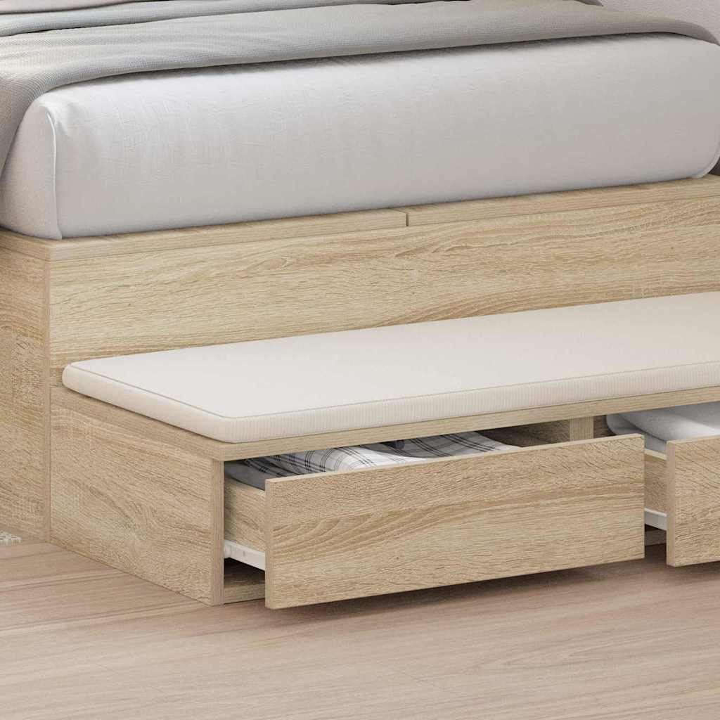 Cassetti per letto rovere sonoma 75 x 36.5 x 16.5 cm 866965