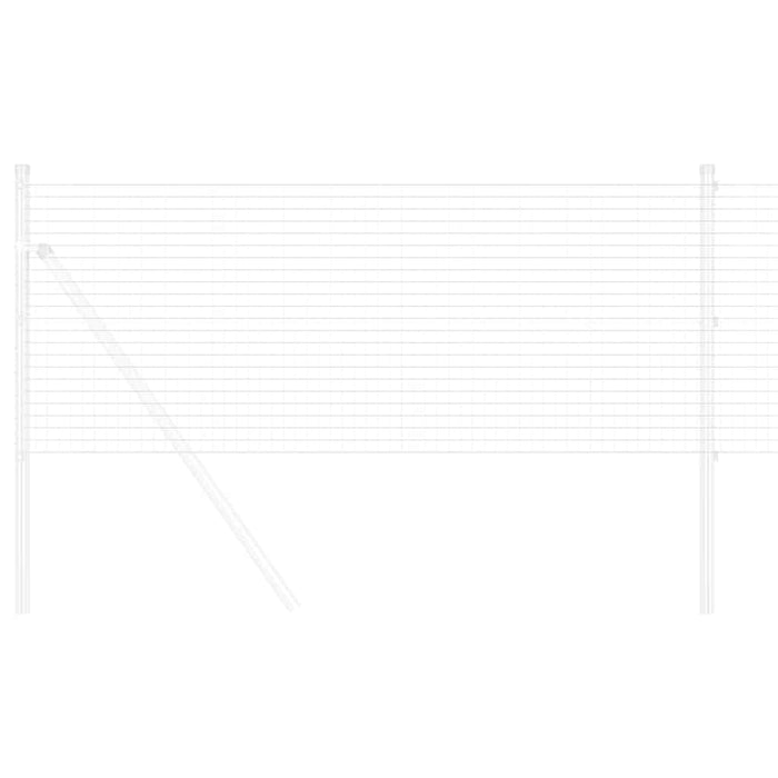 vidaXL Recinzione in Rete Saldato Argento 0.4 x 10 m Acciaio