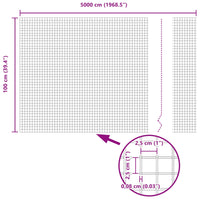 Recinzione in Rete Saldato Argento 1 x 50 m 42004964