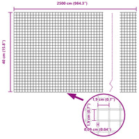 Recinzione in Rete Saldato Verde 0.4 x 25 m Acciaio 42005055