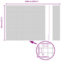 Recinzione in Rete Saldato Verde 1.2 x 25 m 42005073