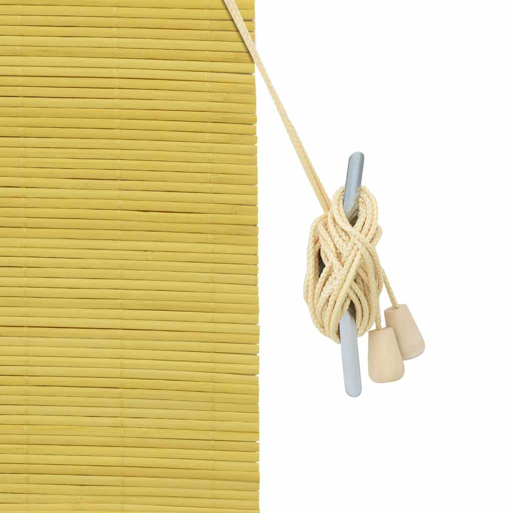 vidaXL Tende e Tapparelle per Finestre con tende Giallo Bambù