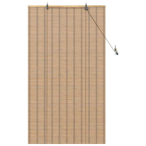 Tenda a rullo Altro Marrone Chiaro 90 x 160 cm Bambù 42006898