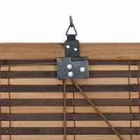 vidaXL Tenda per Finestra con tende Marrone 90 x 220 cm Bambù