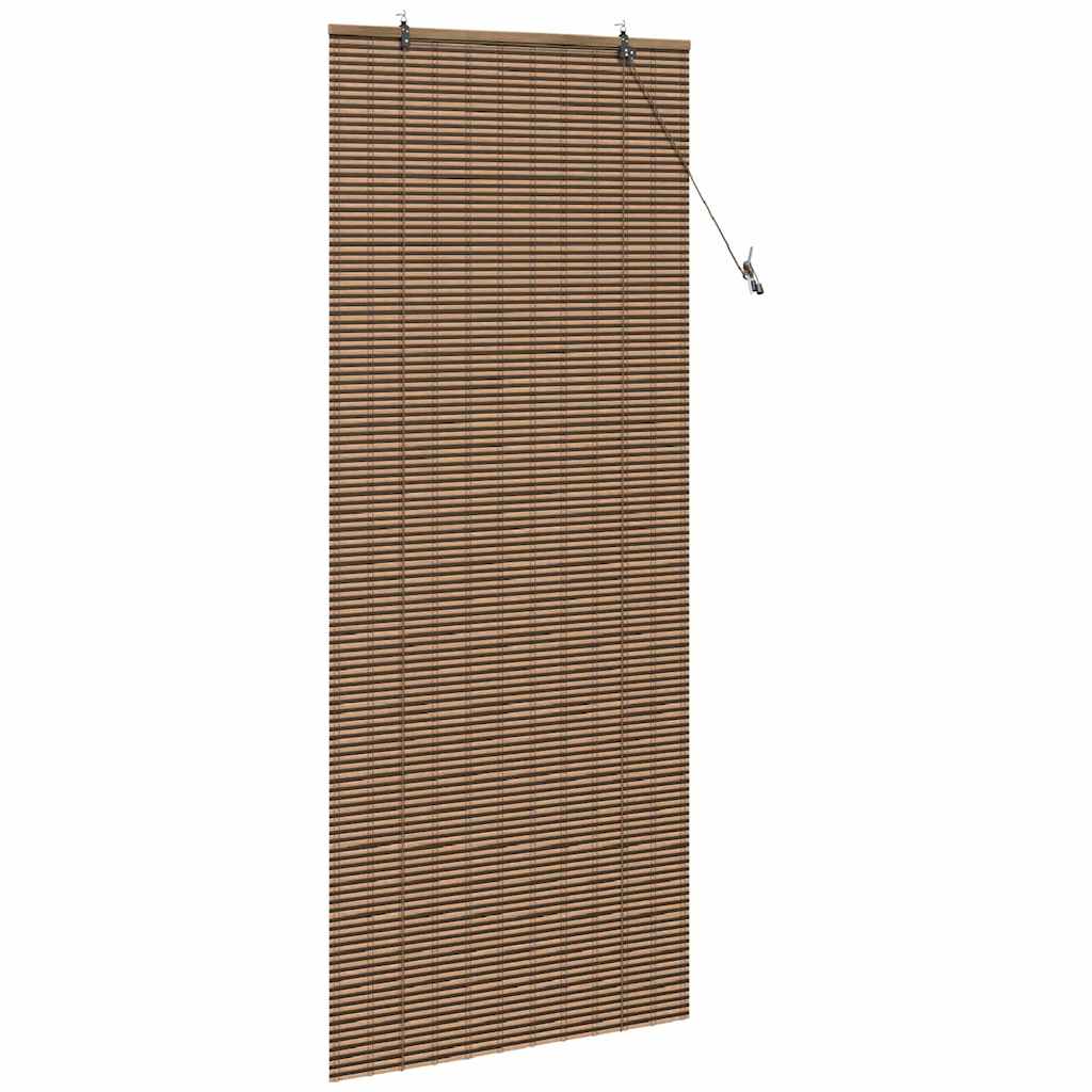 vidaXL Tenda per Finestra con tende Marrone 90 x 220 cm Bambù