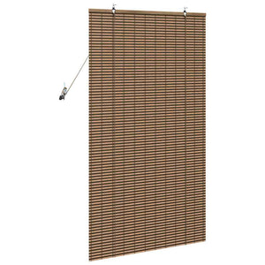 vidaXL Tenda per Finestra con tende Marrone 100 x 160 cm Bambù