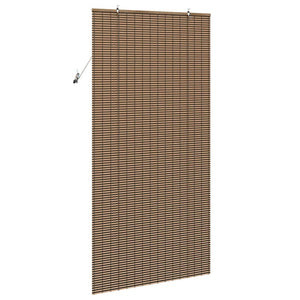 vidaXL Tenda per Finestra con tende Marrone 120 x 220 cm Bambù