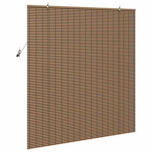 Tenda per Finestra con tende Marrone 150 x 160 cm Bambù 42006924
