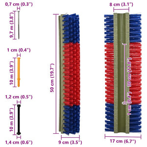 Spazzole per Bestiame  da Muro 20x9x50 cm 42006831