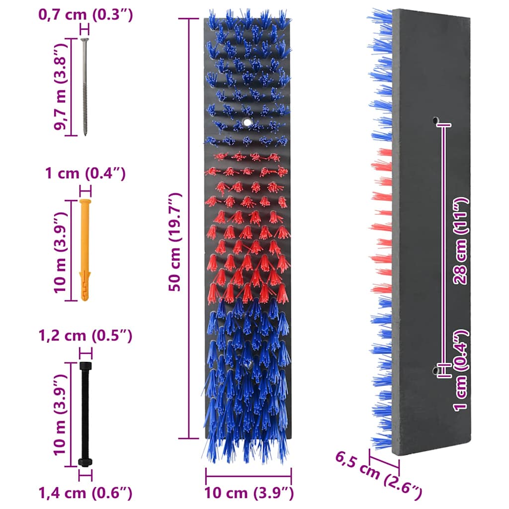 Spazzole per Bovini  da Muro 50x10x6.5 cm 42006834