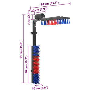 Spazzole per il bestiame Rosso e Blu 84 x 10 x 91 cm 42006837