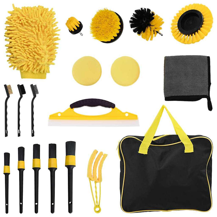 Set di Spazzole per Pulizia Auto 19 pcs Multi Colore na 42006841