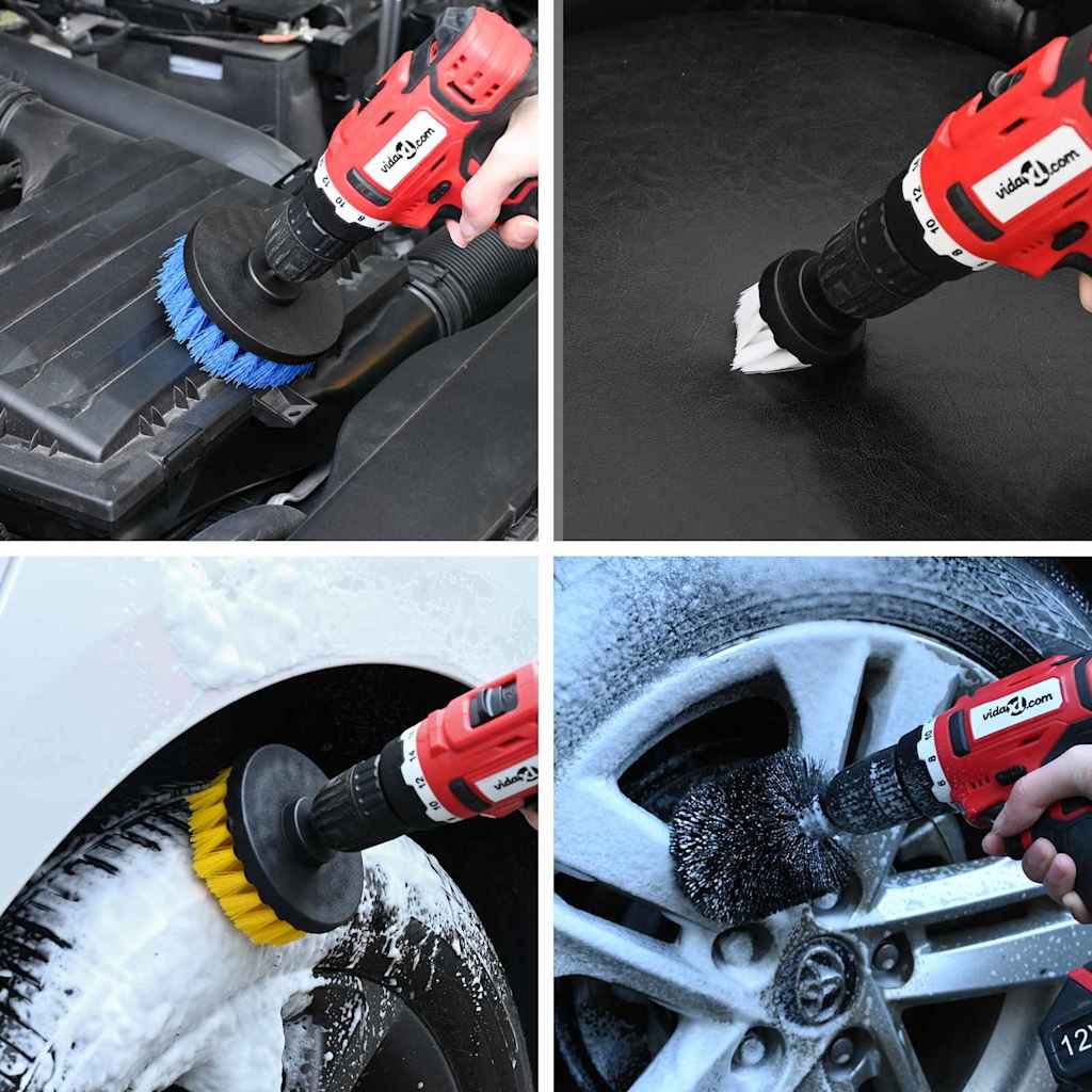 Set di Spazzole per Pulizia Morbide e Dure 12 pcs Multi Colore 42006842