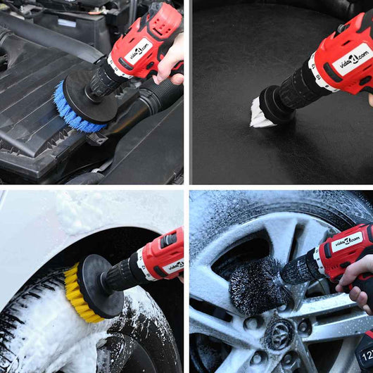 vidaXL Set di Spazzole per Pulizia Morbide e Dure 12 pcs 12 pcs