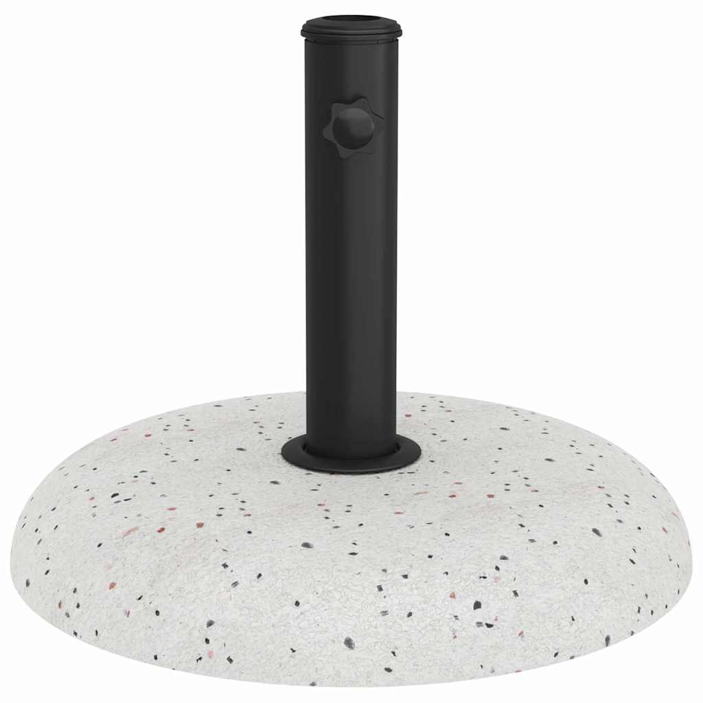 Base per ombrellone  in cemento bianco da 20 kg per pali da 37/42/52/58 mm. 42007321