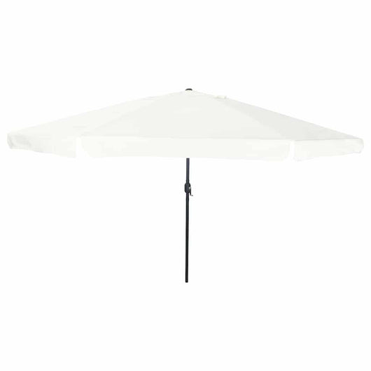 Ombrello da giardino Bianco e Nero 395 x 395 x 245 cm 42003636