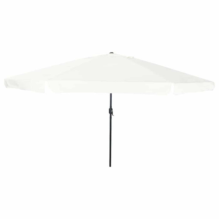 Ombrello da giardino Bianco e Nero 395 x 395 x 245 cm 42003636