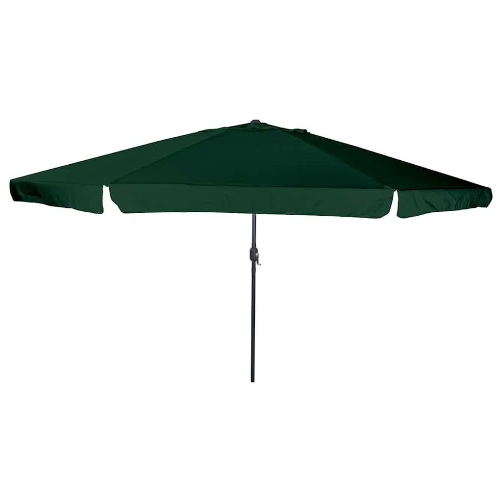 Ombrello da giardino Verde e Nero 395 x 395 x 245 cm 42003637