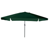 Ombrello da giardino Verde e Nero 395 x 395 x 245 cm 42003637