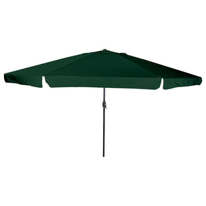 Ombrello da giardino Verde e Nero 395 x 395 x 245 cm 42003637