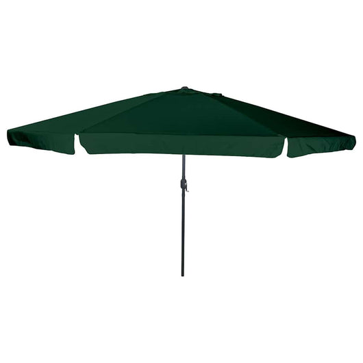 Ombrello da giardino Verde e Nero 395 x 395 x 245 cm 42003637