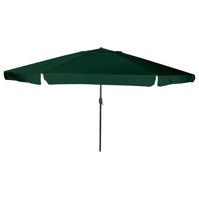 Ombrello da giardino Verde e Nero 395 x 395 x 245 cm 42003637