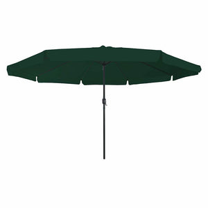 Ombrello da giardino Verde e Nero 395 x 395 x 245 cm 42003637