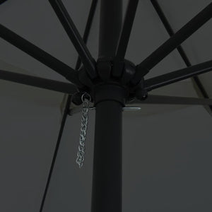 Ombrello da giardino Antracite e Nero 395 x 395 x 245 cm 42003638