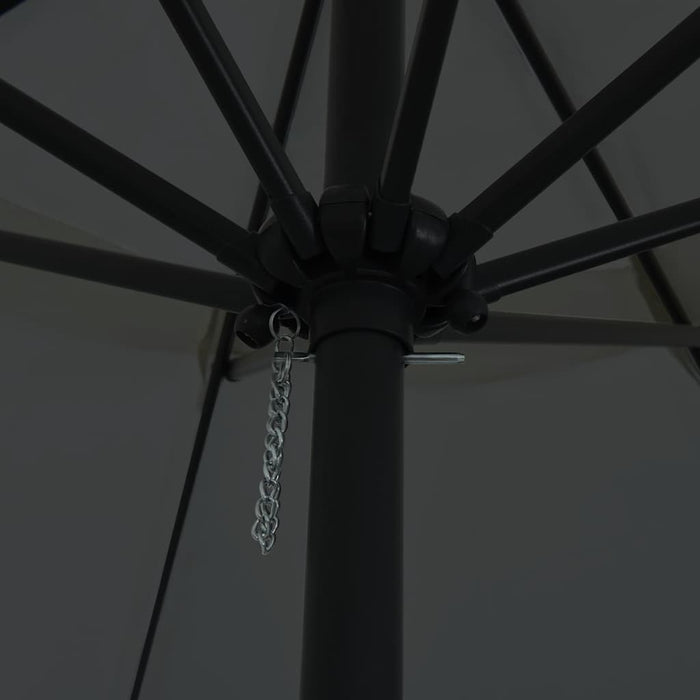 Ombrello da giardino Antracite e Nero 395 x 395 x 245 cm 42003638