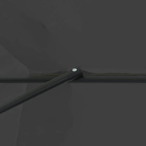 Ombrello da giardino Antracite e Nero 395 x 395 x 245 cm 42003638