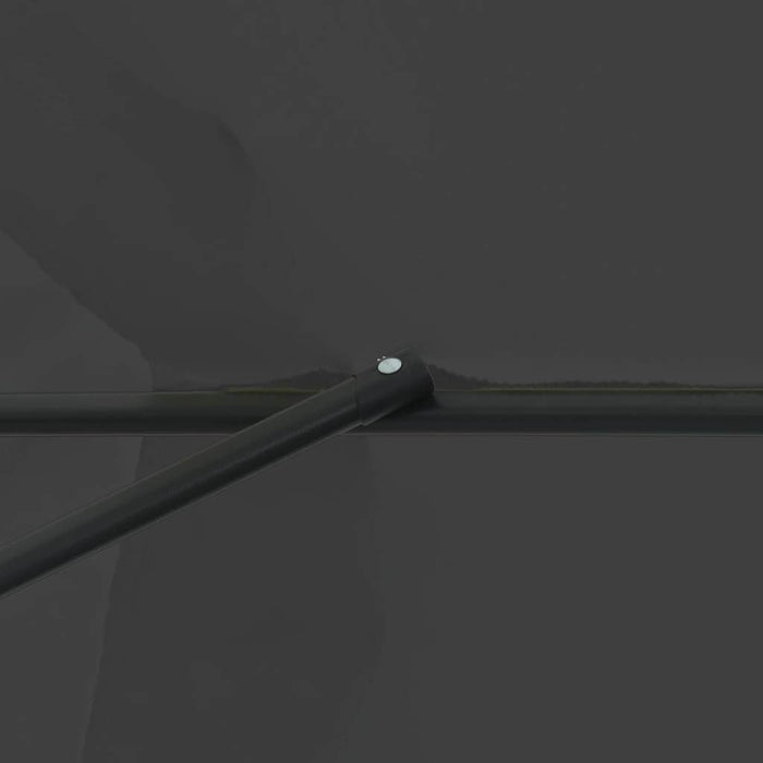 Ombrello da giardino Antracite e Nero 395 x 395 x 245 cm 42003638