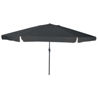 Ombrello da giardino Antracite e Nero 395 x 395 x 245 cm 42003638