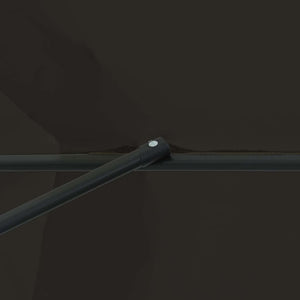 Ombrello da giardino Nero 395 x 395 x 245 cm 42003642