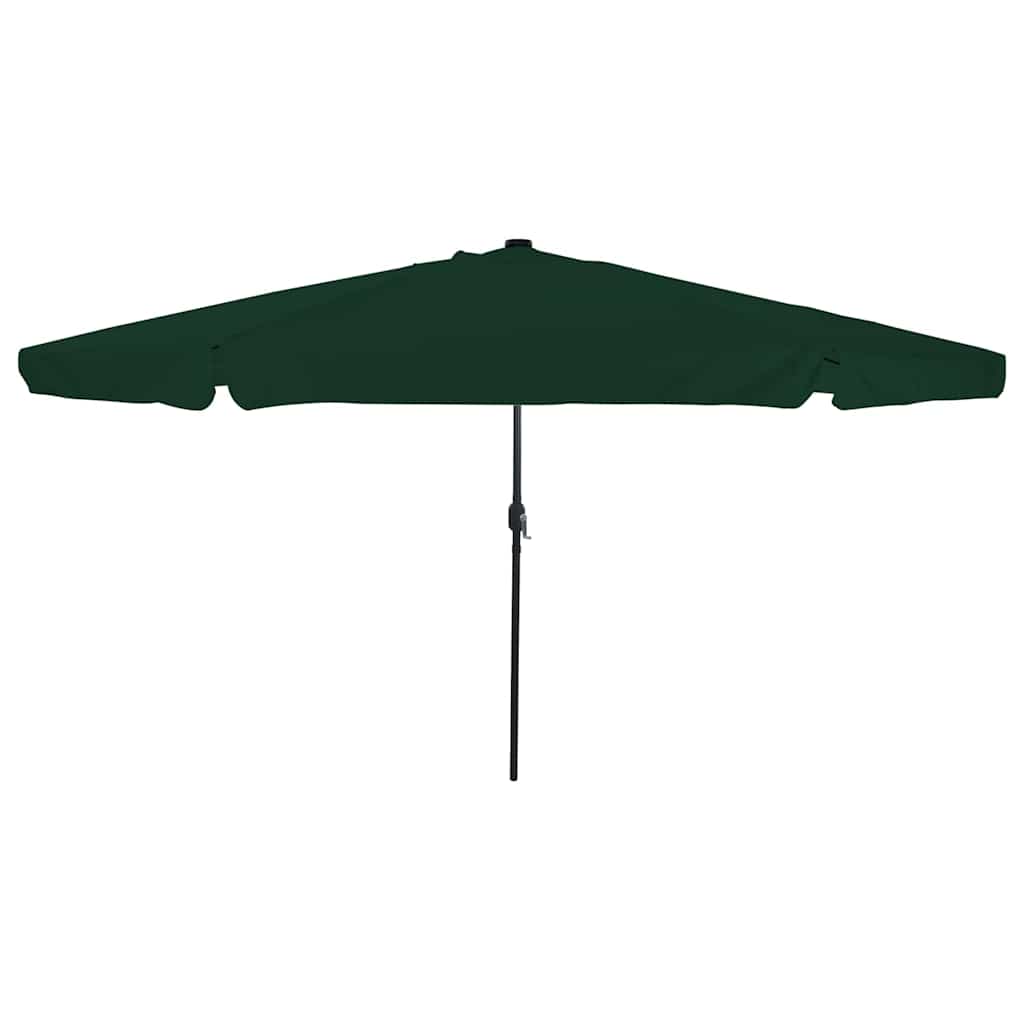 Ombrello da giardino Verde e Nero 395 x 395 x 245 cm 42003645