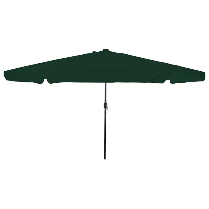 Ombrello da giardino Verde e Nero 395 x 395 x 245 cm 42003645