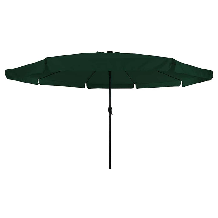 Ombrello da giardino Verde e Nero 395 x 395 x 245 cm 42003645