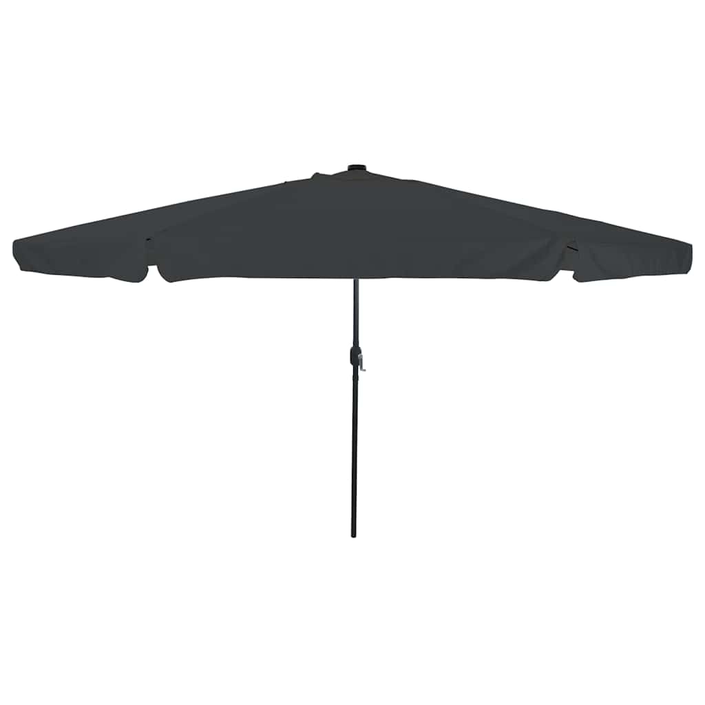 Ombrello da giardino Antracite e Nero 395 x 395 x 245 cm 42003646