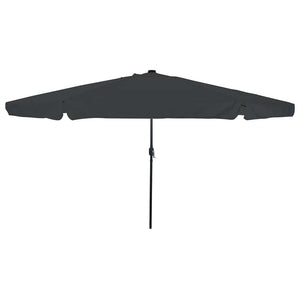 Ombrello da giardino Antracite e Nero 395 x 395 x 245 cm 42003646