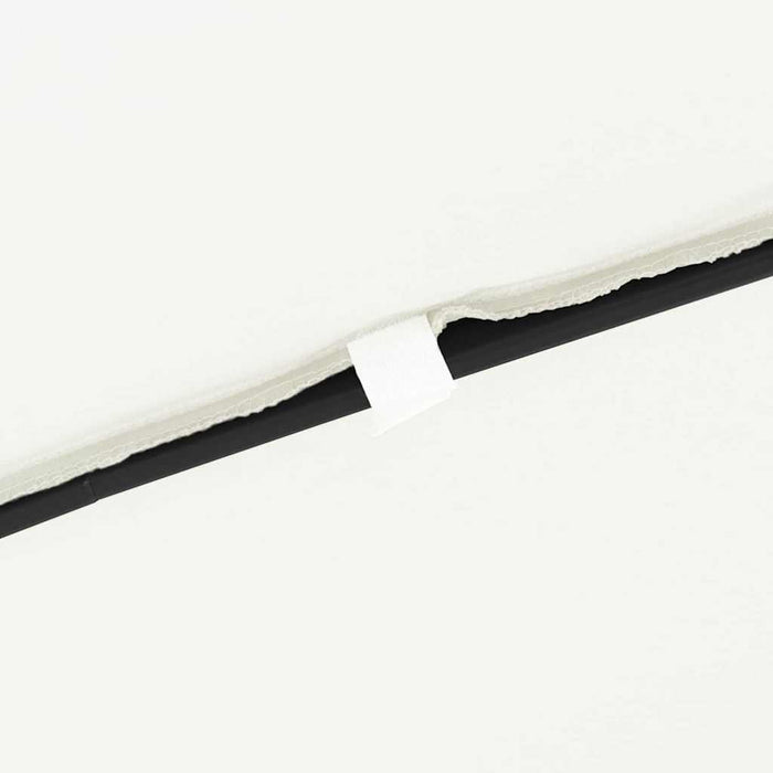 Ombrellone quadrato per giardino  295x245 cm bianco sabbia 42003652