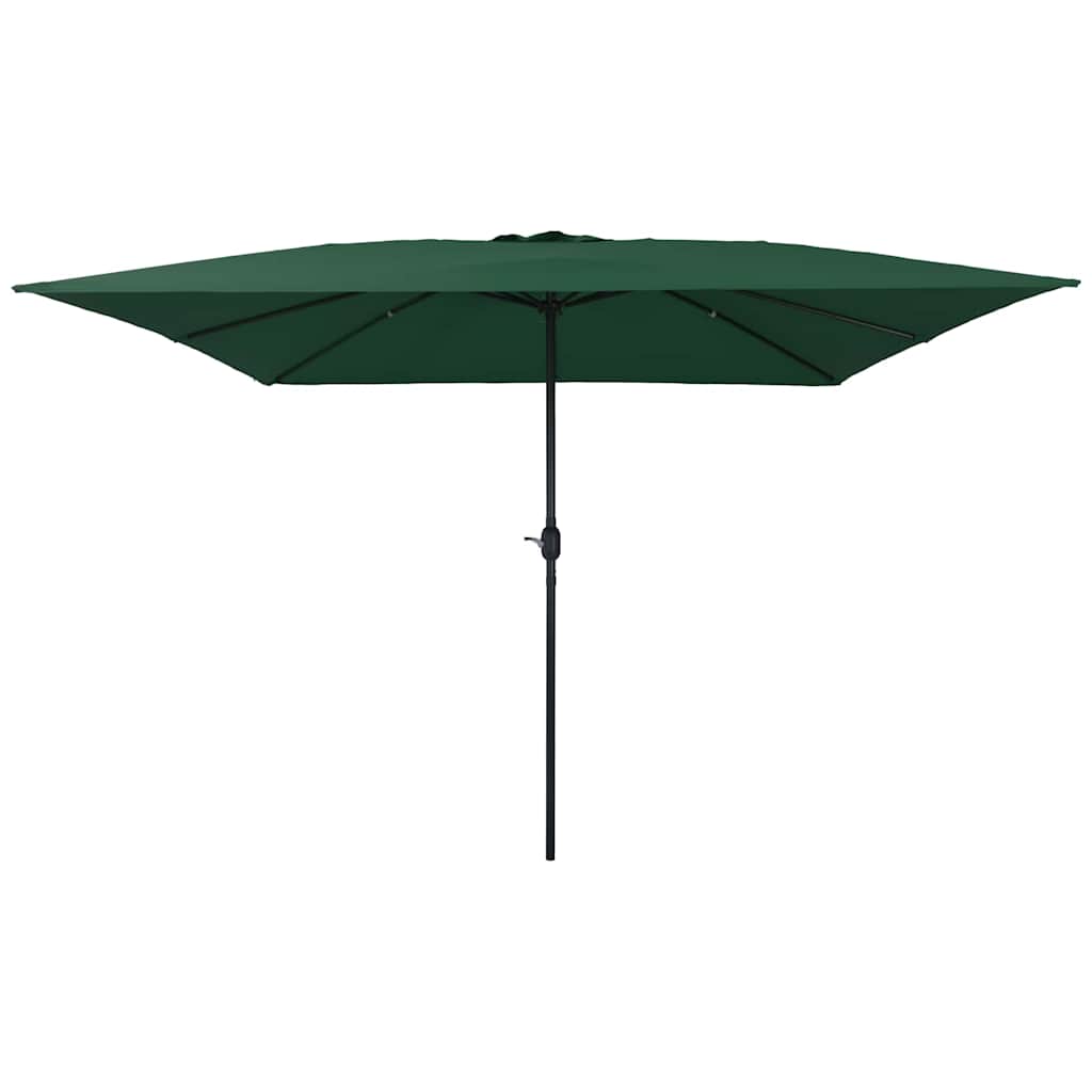 Ombrello da giardino Verde e Nero 295 x 295 x 245 cm 42003653