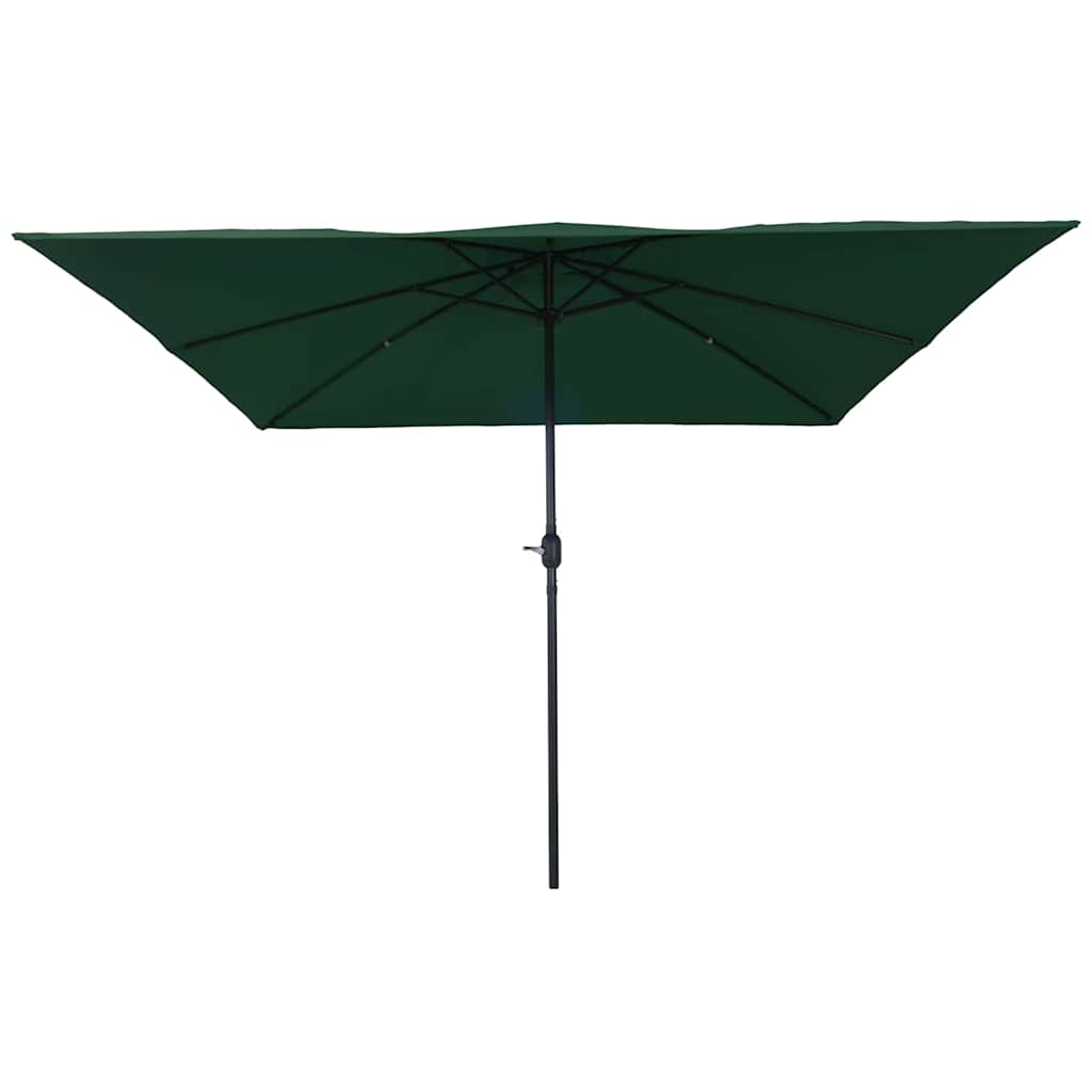 Ombrello da giardino Verde e Nero 295 x 295 x 245 cm 42003653